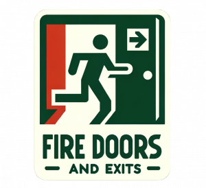 Fire Doors And Exits Logo